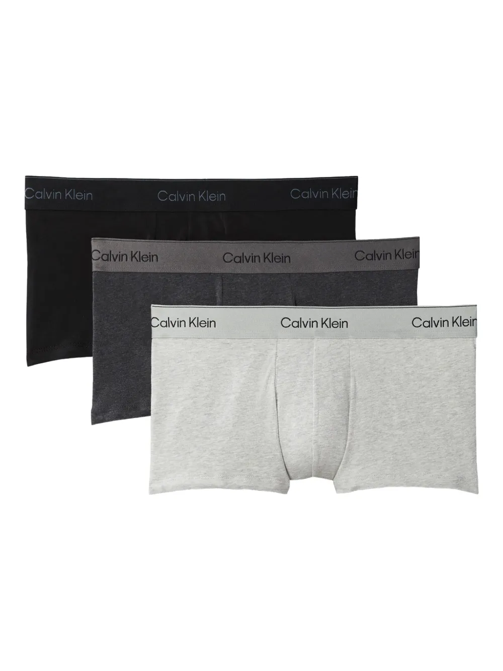 Calvin Klein Underwear logo waistband 3-pack boxer briefs - Grigio