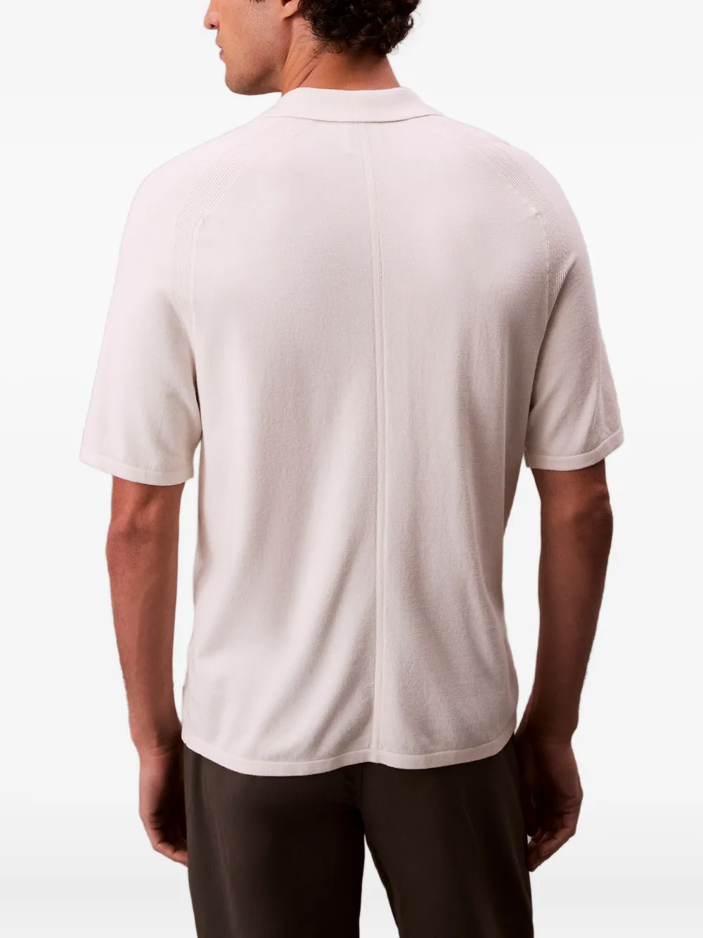 Calvin Klein Poloshirt met korte mouwen Beige