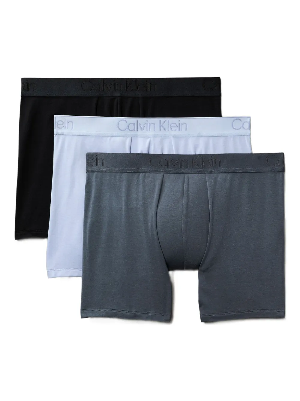 Calvin Klein Set 3 boxer con banda logata - Nero