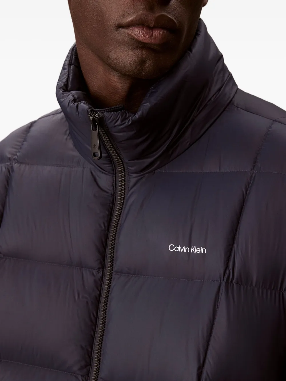 Calvin Klein Gewatteerd jack met capuchon Blauw