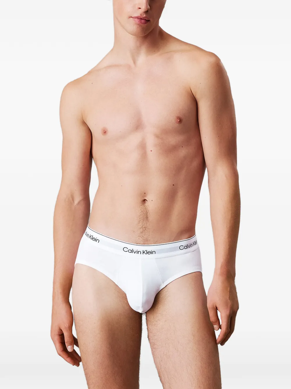  Calvin Klein Underwear Logo Waistband 3-pack Briefs - White 