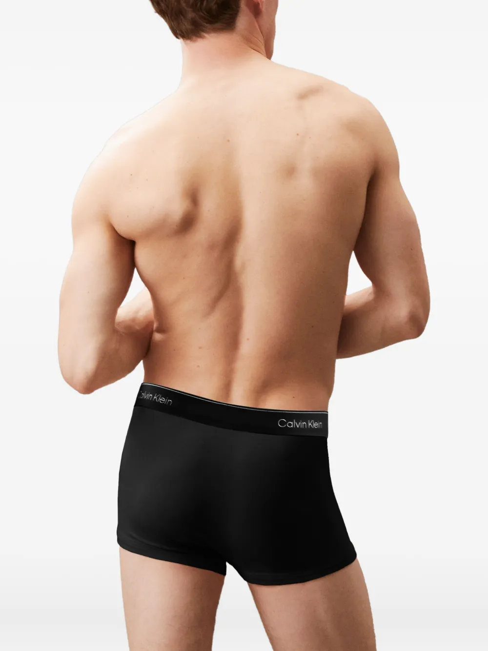 Calvin Klein Underwear Drie boxershorts met logoband Zwart
