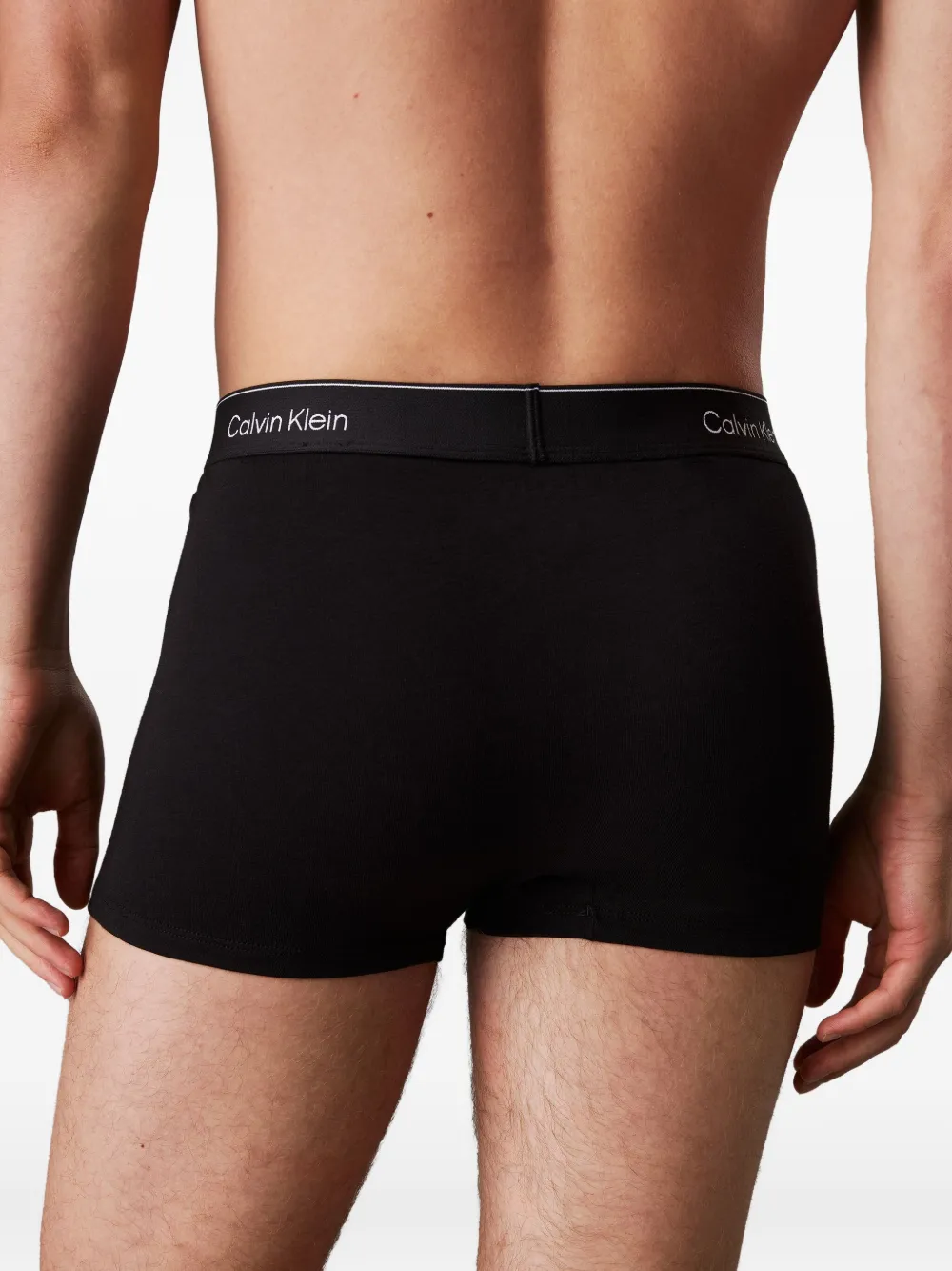 Calvin Klein Underwear Drie boxershorts met logoband Zwart
