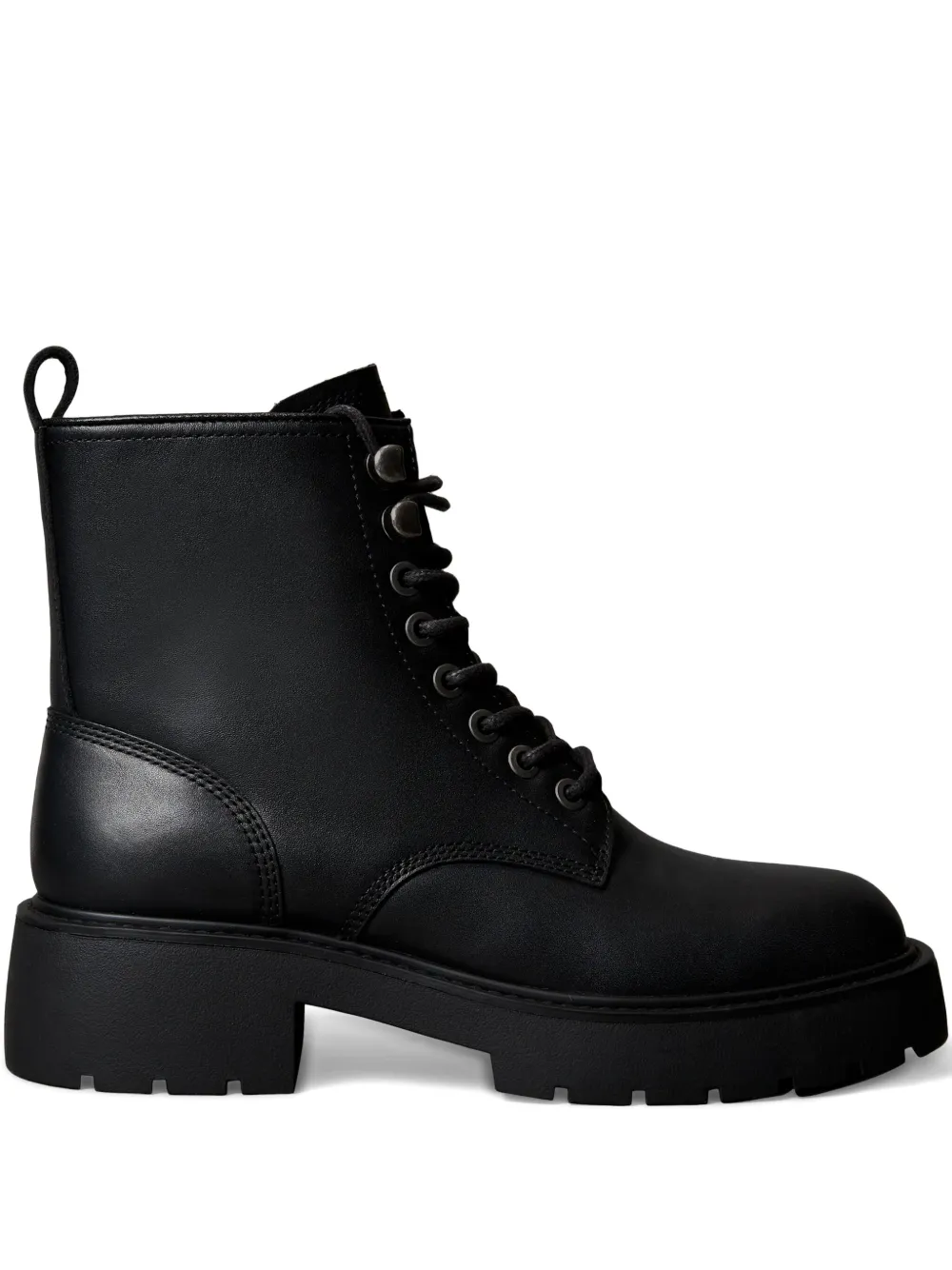 Calvin Klein botas con agujetas y tacón de 50mm | negro | Image 1