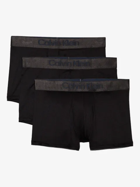 Calvin Klein Underwear Kit 3 cuecas boxer com logo no cós