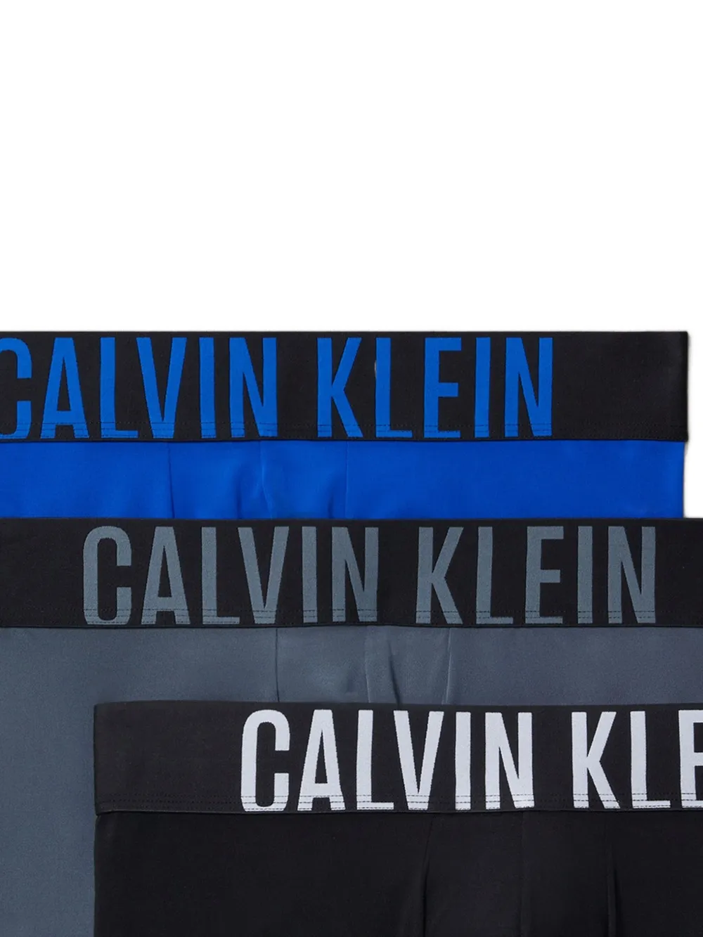 Calvin Klein Underwear Drie boxershorts met logoband Zwart