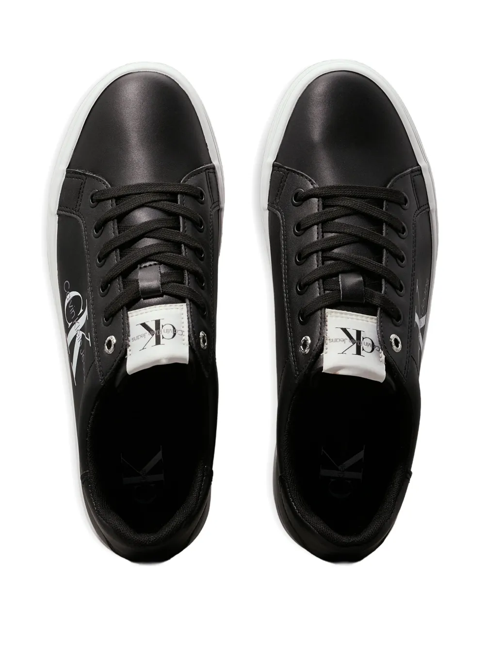 Calvin Klein Logo-print Platform Sneakers In Multi