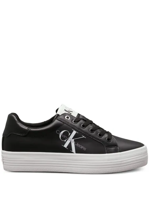 Calvin Klein logo-print platform sneakers