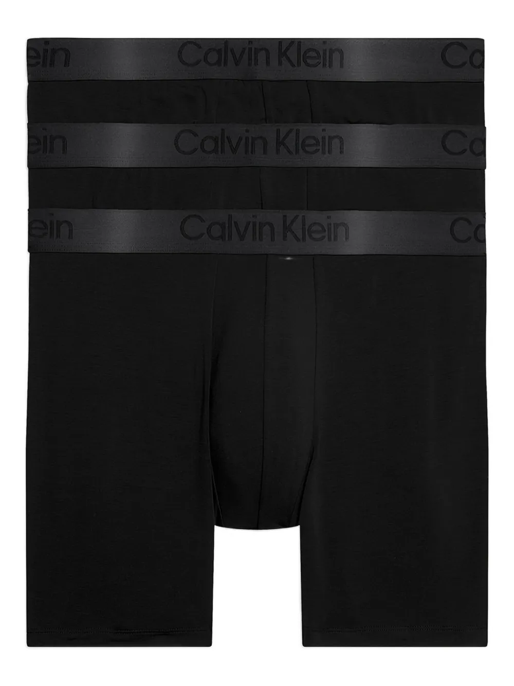 Calvin Klein Underwear Logo Waistband 3-pack Boxer Brief In Black