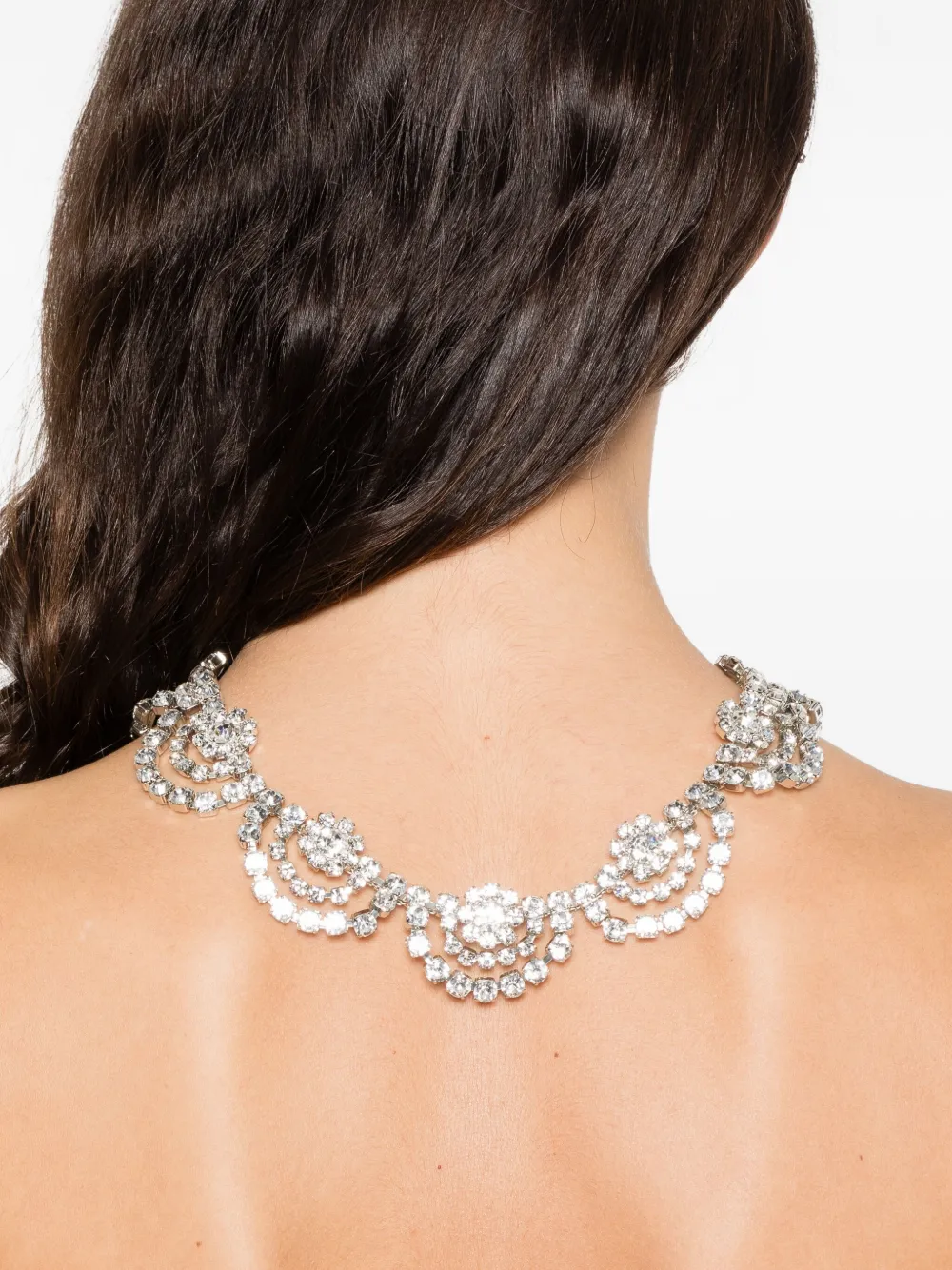 Nº21 Halsketting met bloemdetail - Zilver