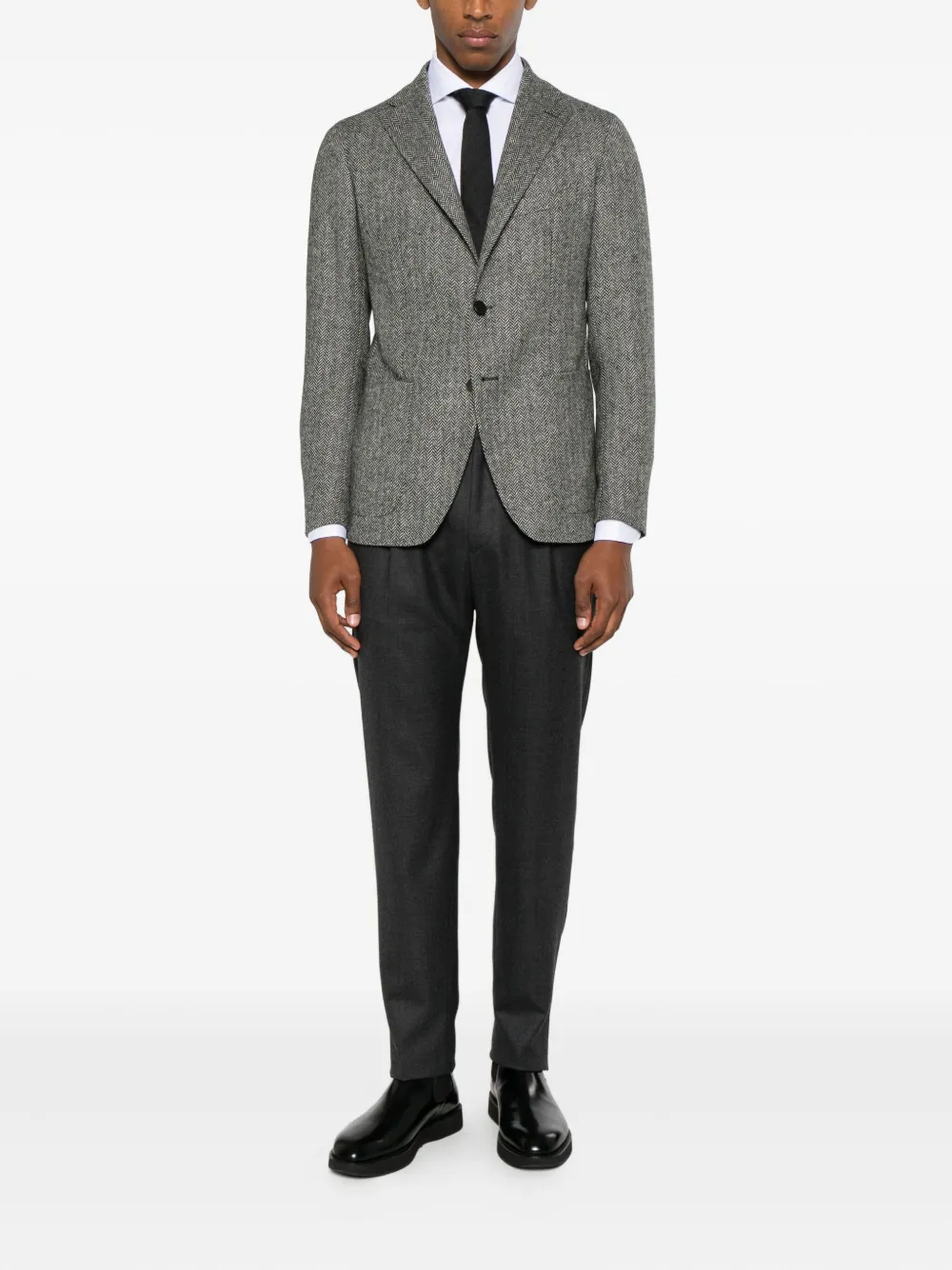 Tagliatore herringbone two-button blazer | Blazers | Image 2
