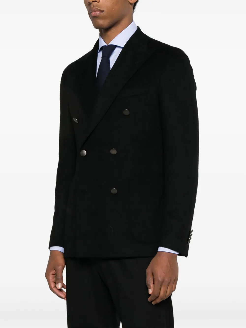 Tagliatore Jack met dubbele rij knopen Zwart