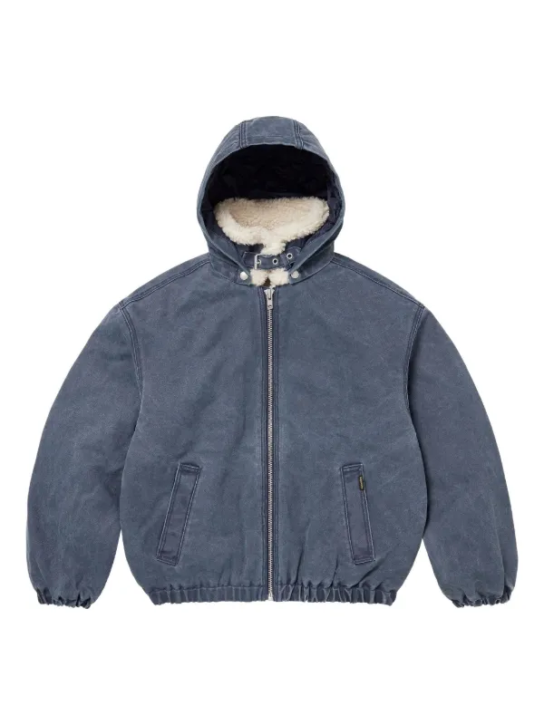 Supreme シアリングライニング ボンバージャケット | ブルー | FARFETCH JP