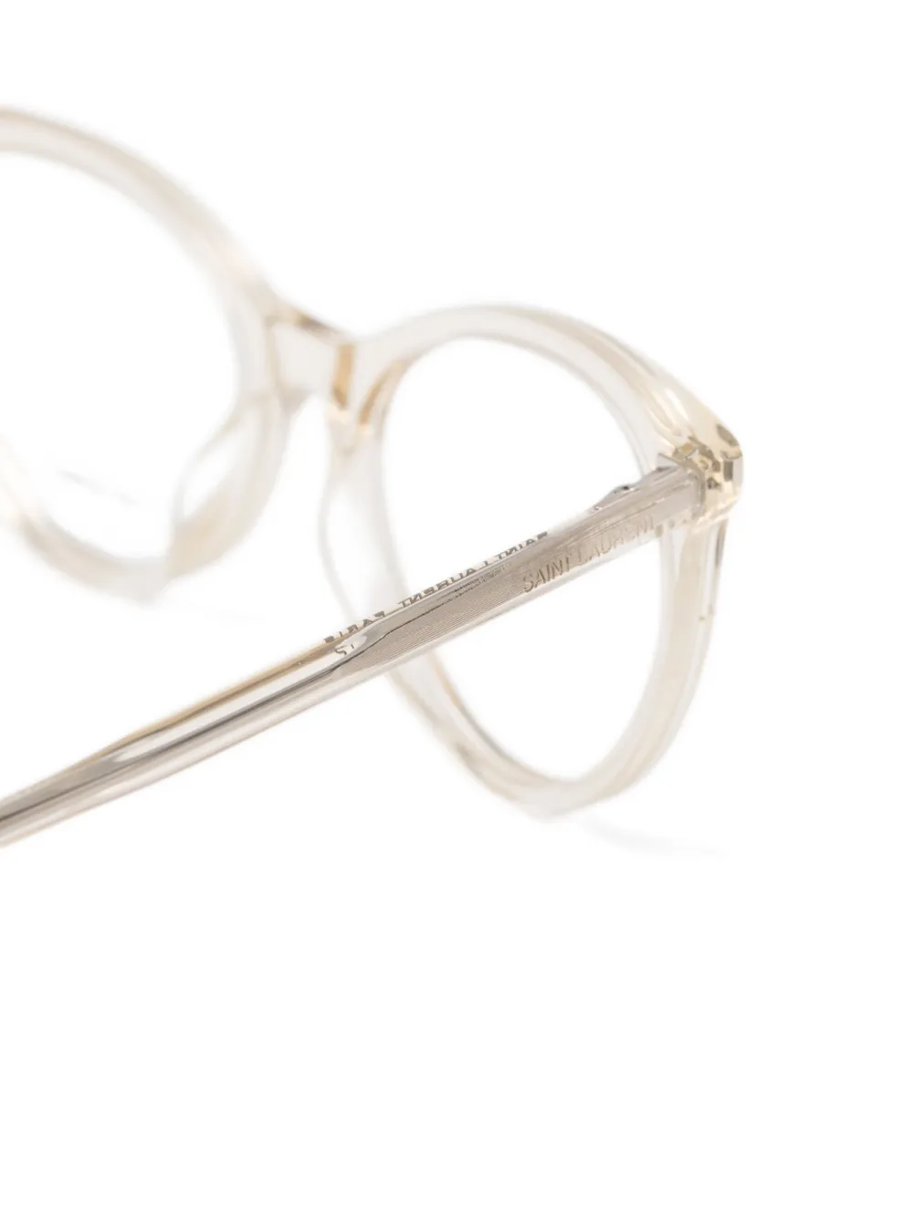 Saint Laurent Eyewear Bril met cat-eye montuur Wit
