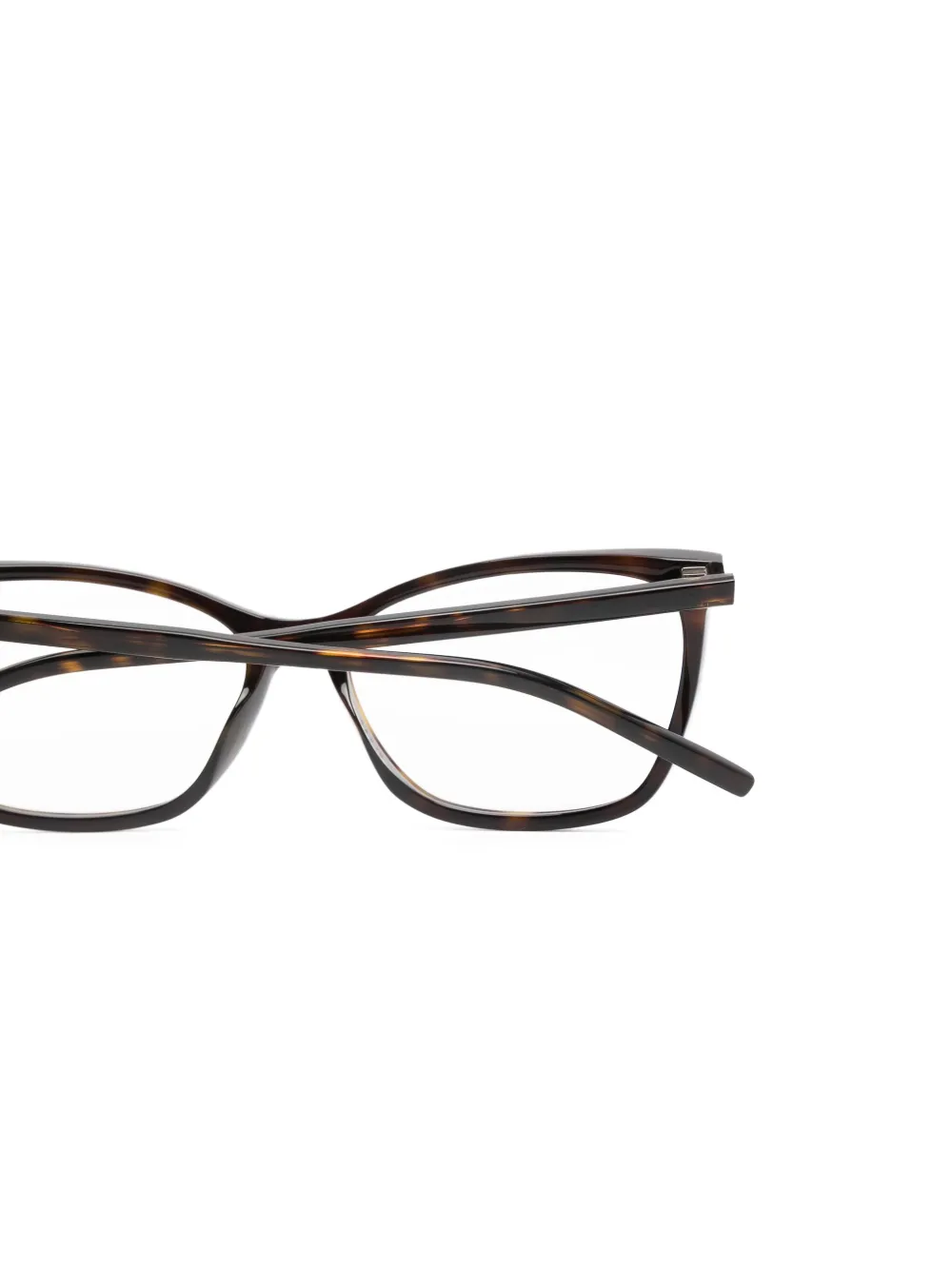 Saint Laurent Eyewear Bril met cat-eye montuur Bruin