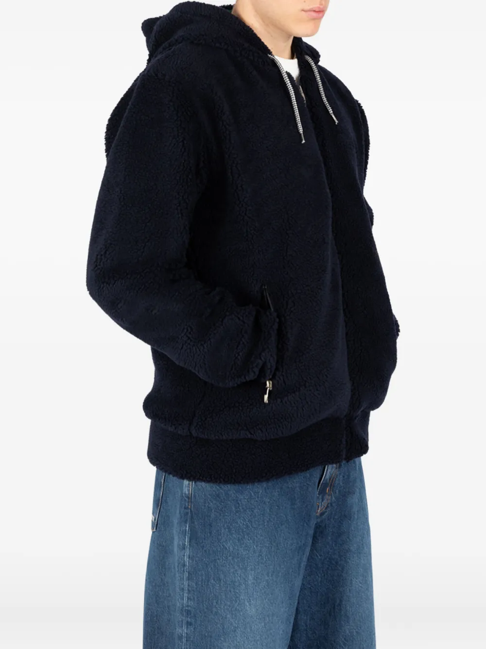 Société Anonyme Zipped Hoodie In Blue
