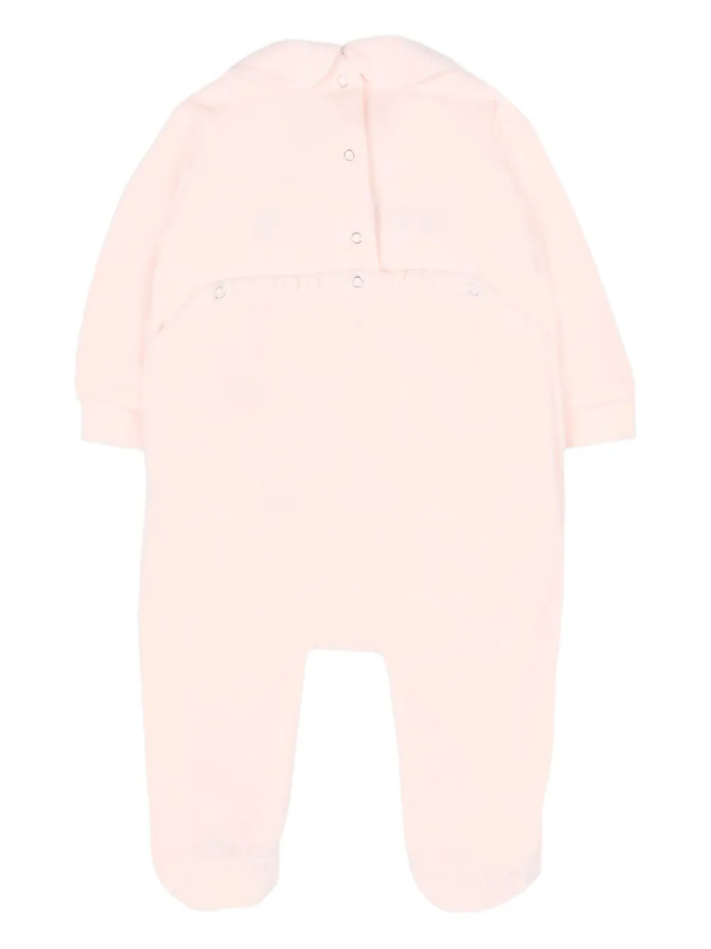 Le Boo Beebè Sheep Embroidered Babygrow In Pink