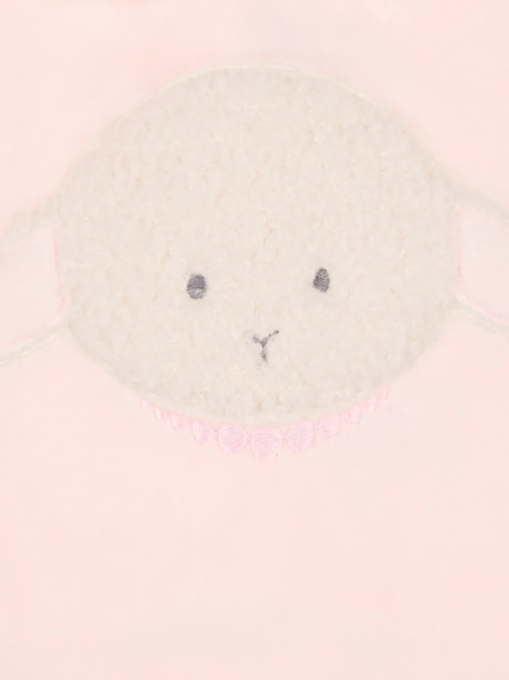 Le Boo Beebè Romper met geborduurd schaap Roze