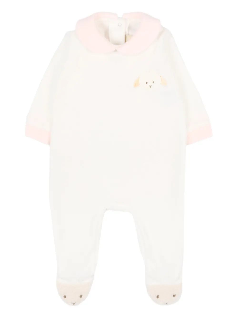 Le Boo Beebè embroidered-detail babygrow | White | Image 1