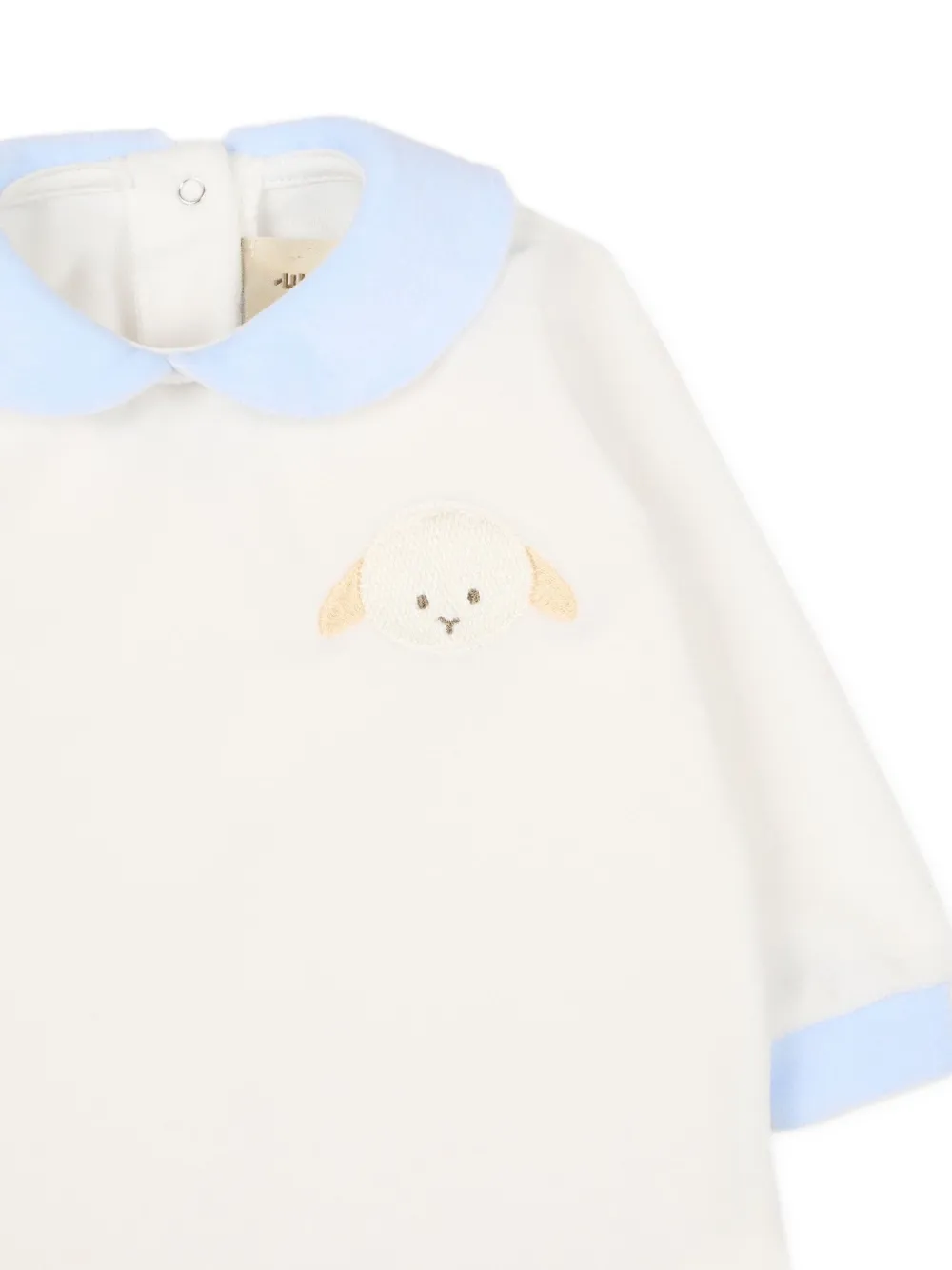 Le Boo Beebè Romper met borduurwerk Wit