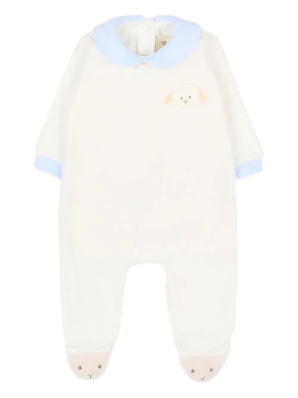 Le Boo Beebè embroidered-detail babygrow | White | Image 1