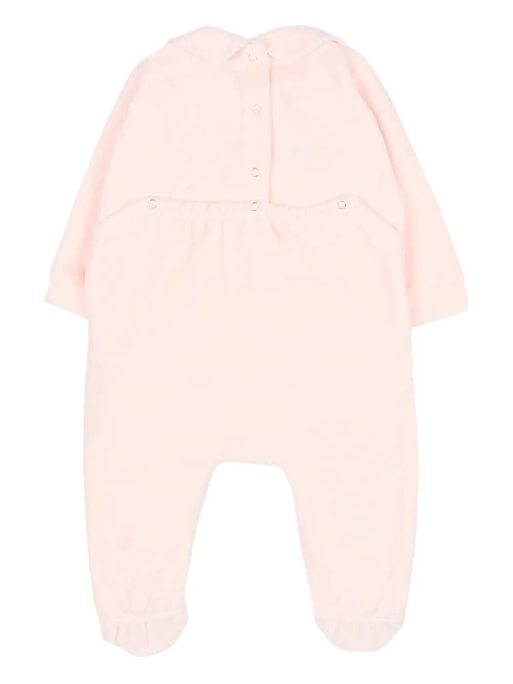 Le Boo Beebè Embroidered-detail Babygrow In Pink