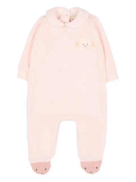 Le Boo Beebè embroidered-detail babygrow