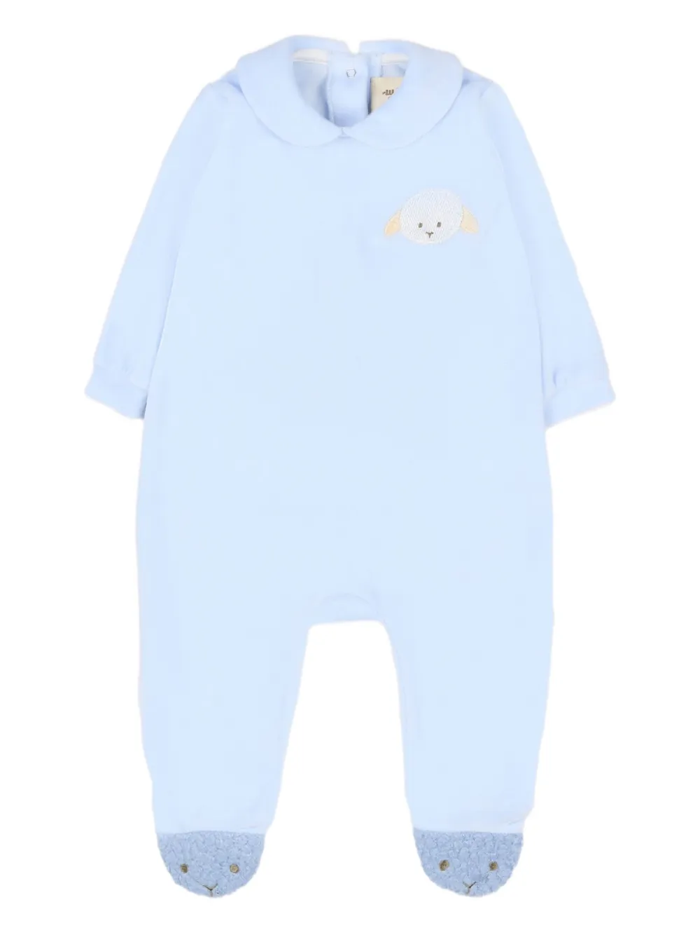 Le Boo Beebè embroidered-detail babygrow | Blue | Image 1