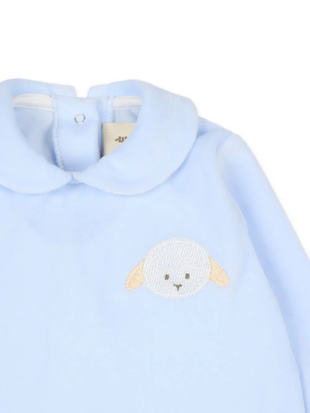 Le Boo Beebè Romper met borduurwerk Blauw