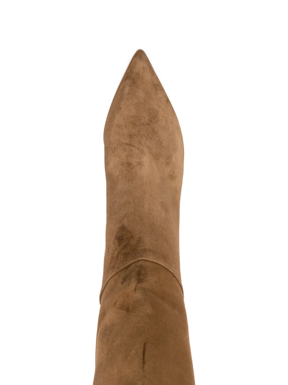 Gianvito Rossi Enkellaarzen met puntige neus Bruin