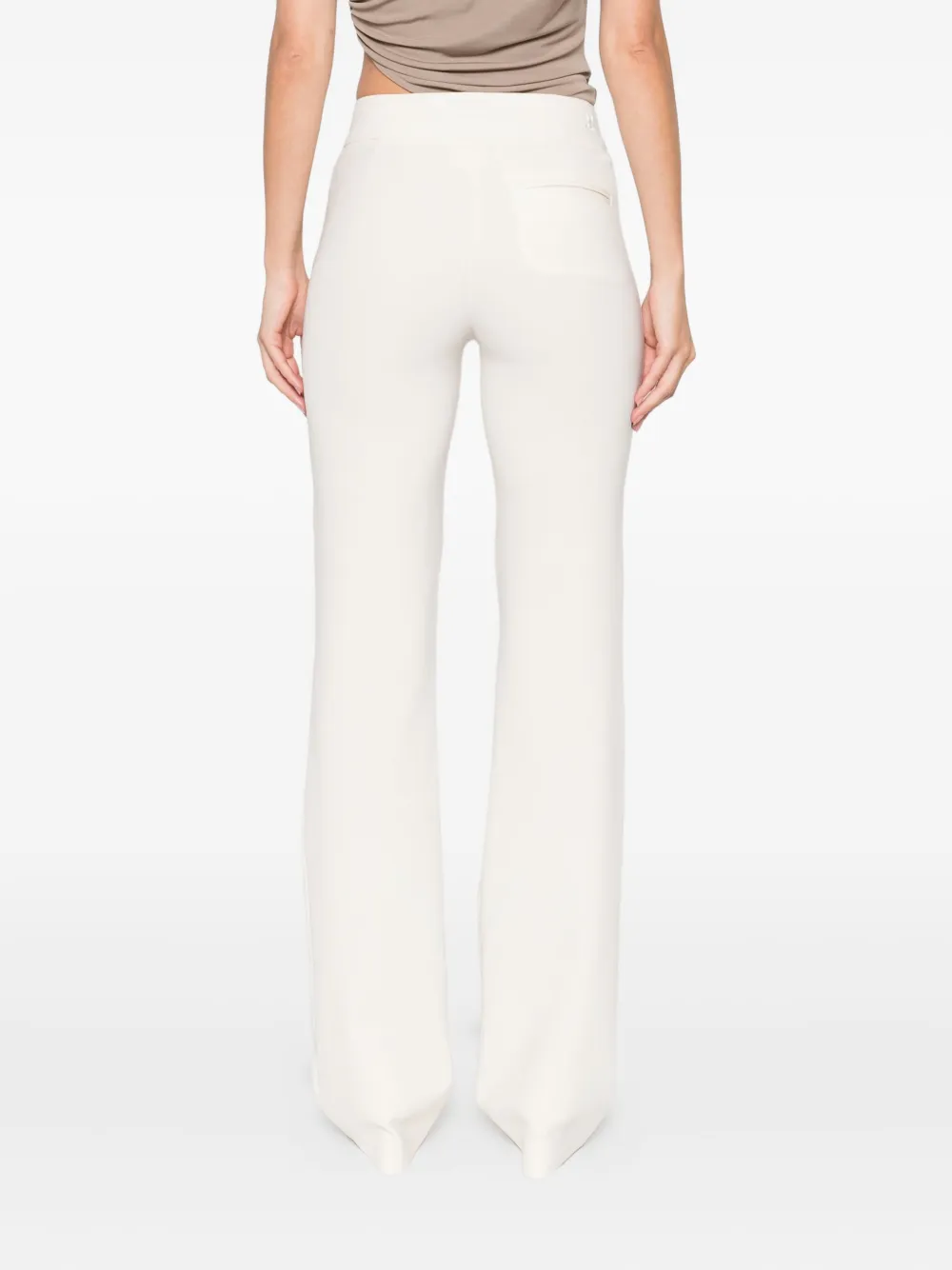 Courrèges Broek met paspelzak Beige