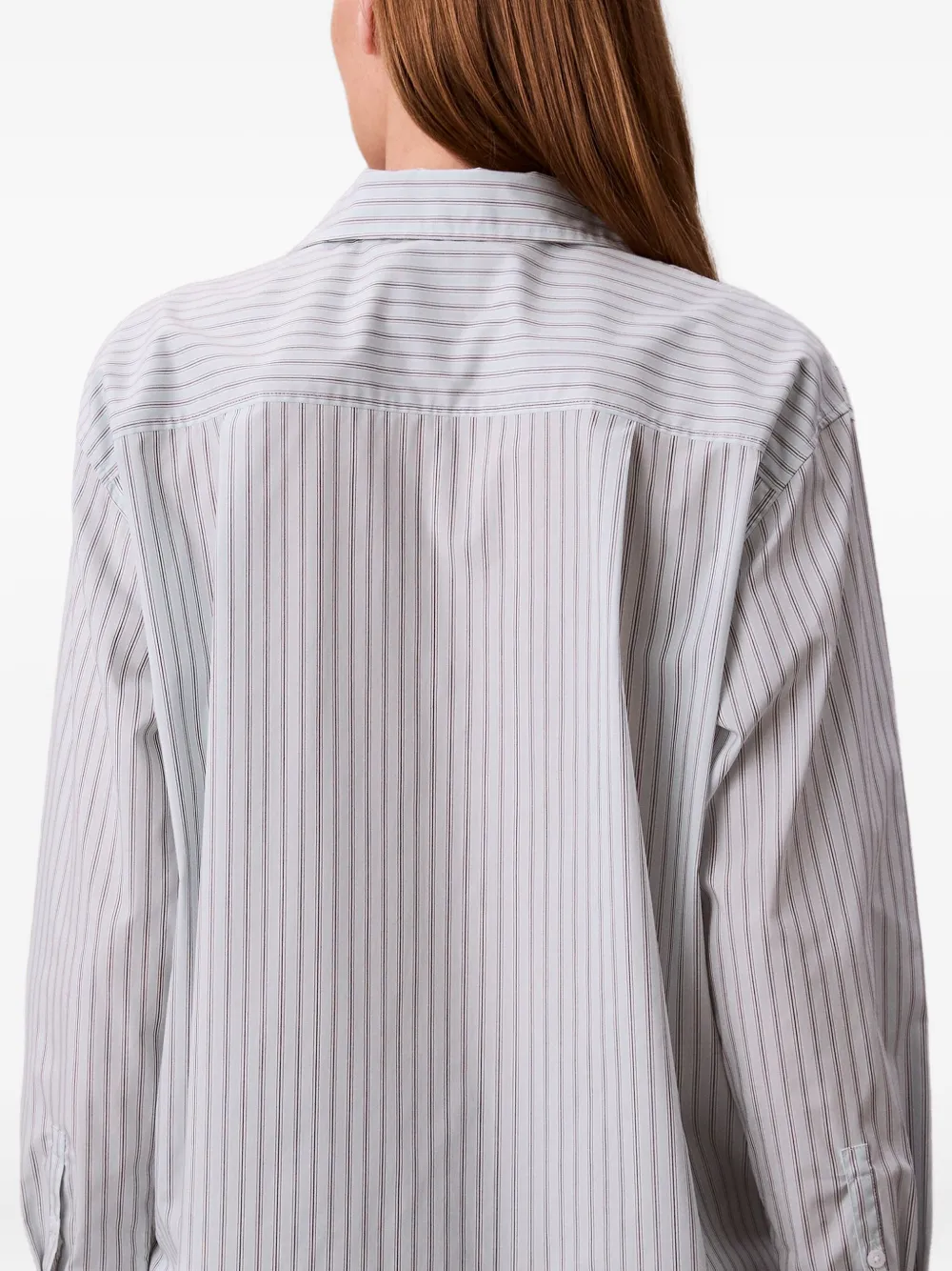 Calvin Klein Jeans Est.1978 Striped Pocketed Shirt In White