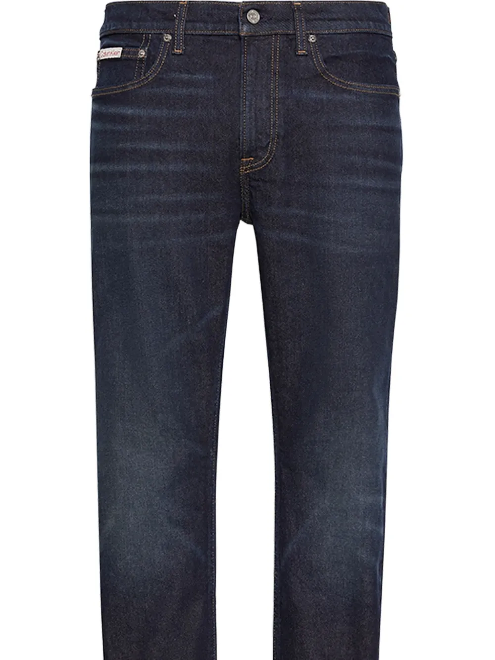Calvin Klein logo-patch jeans - Blauw