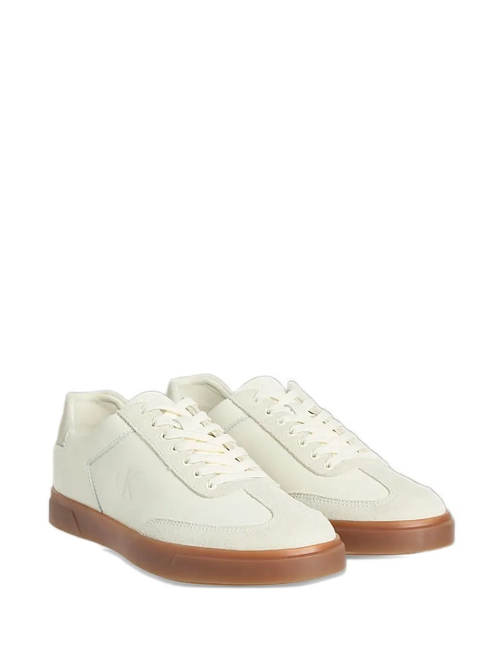 Calvin Klein Leren sneakers Beige