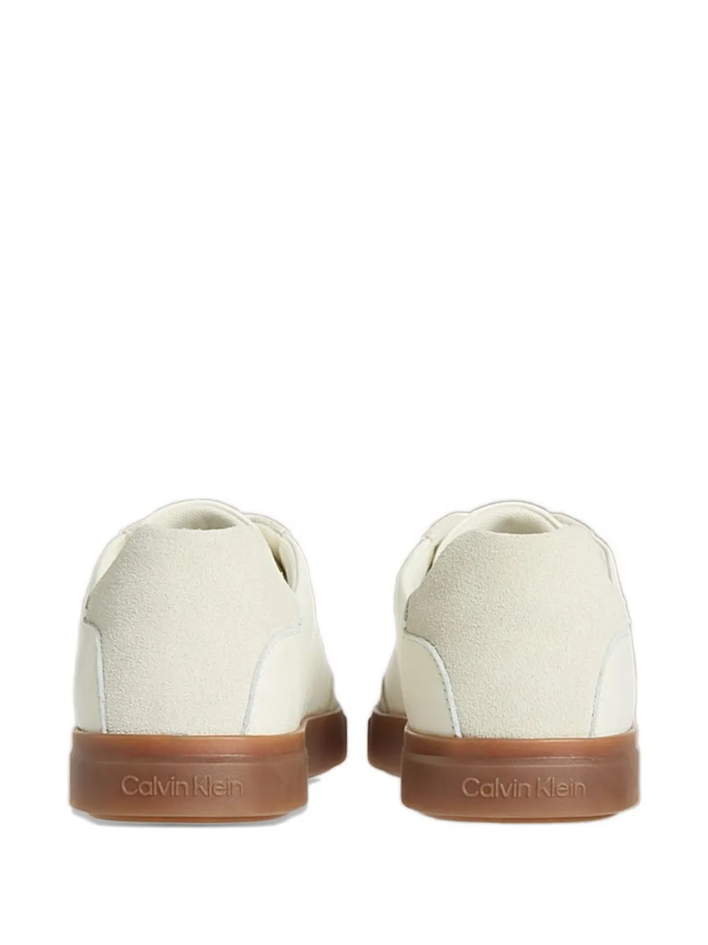 Calvin Klein Leren sneakers Beige