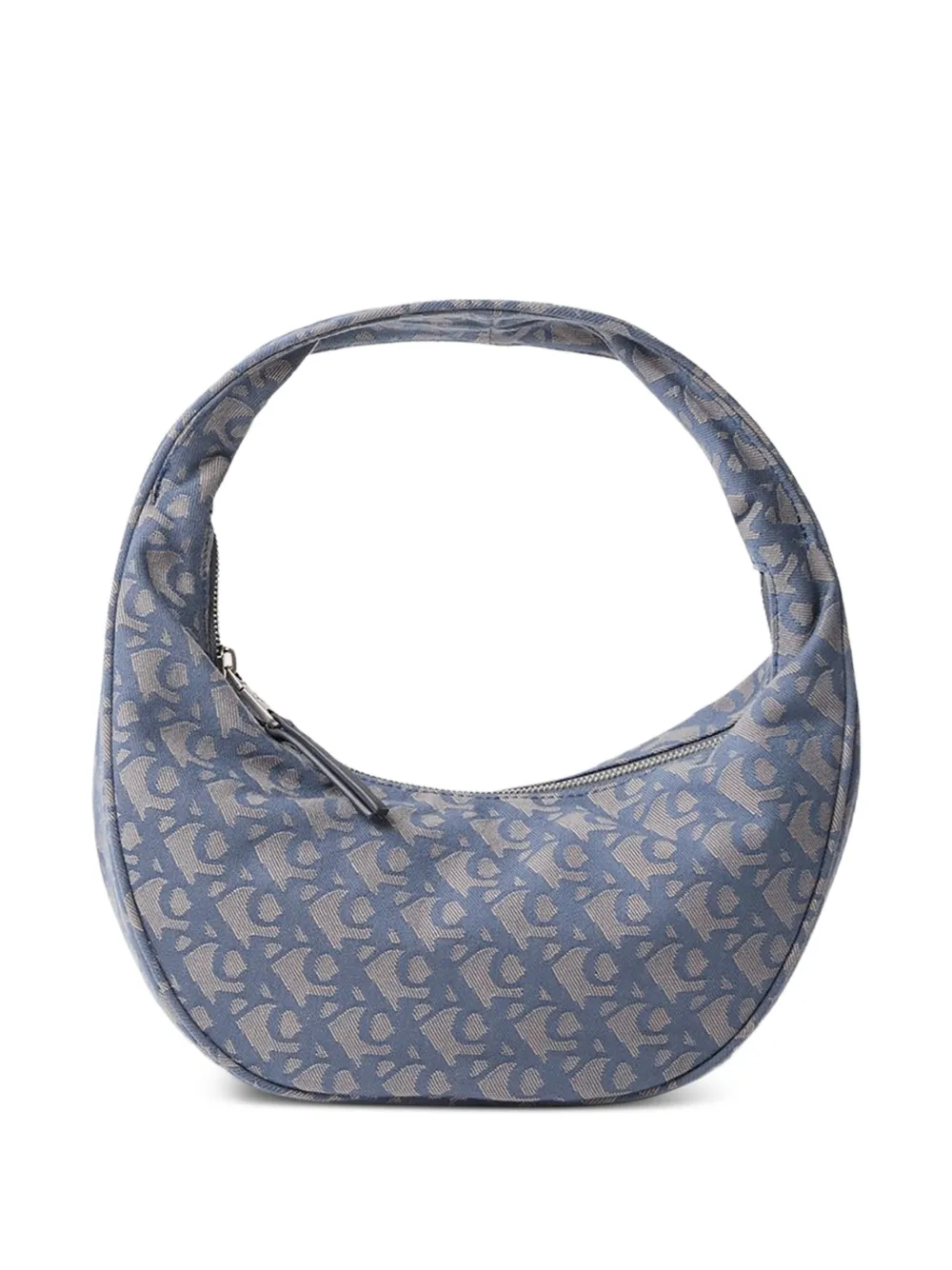 Calvin Klein patterned zip shoulder bag - Blu