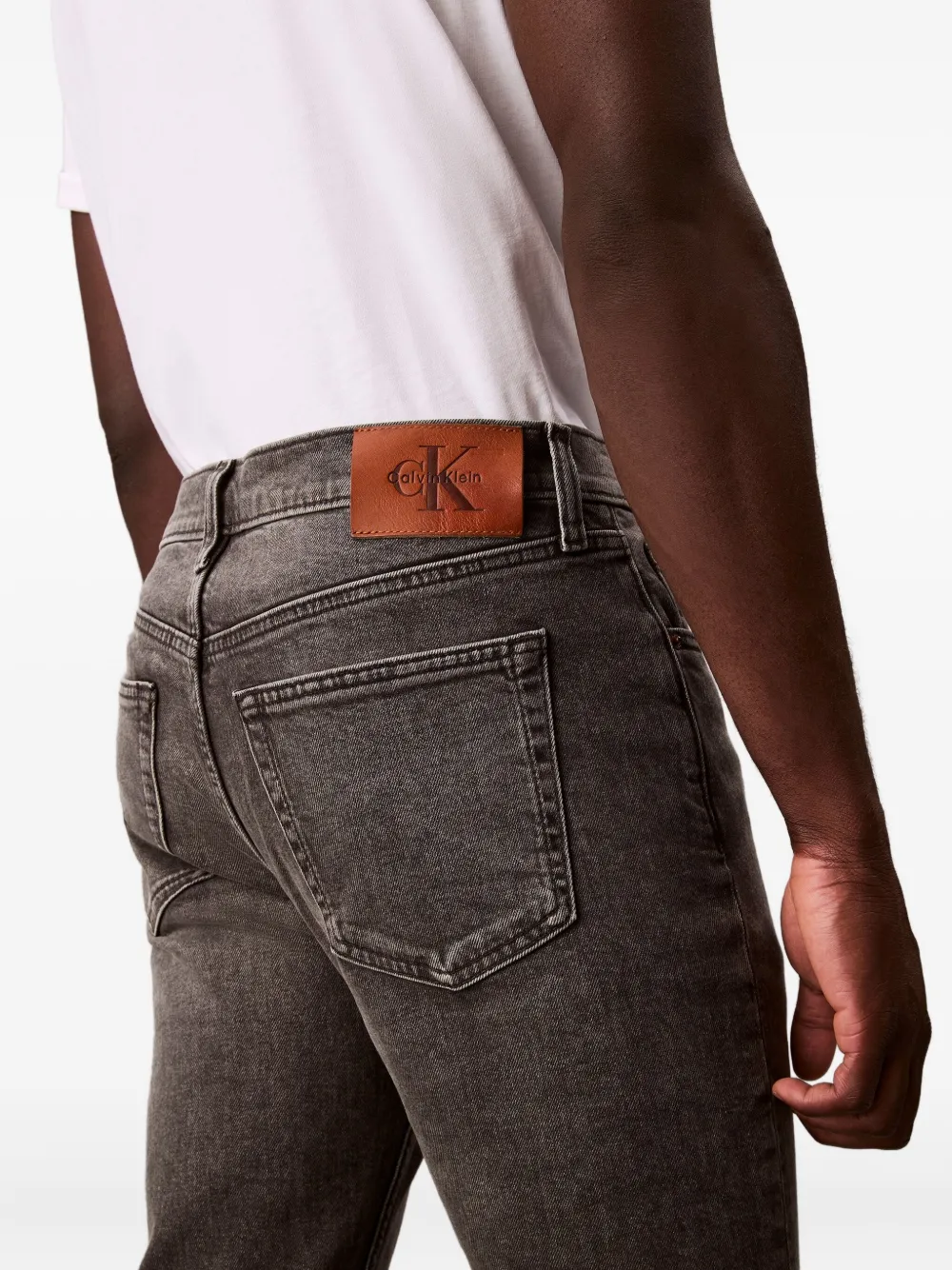 Calvin Klein Jeans met logopatch Grijs