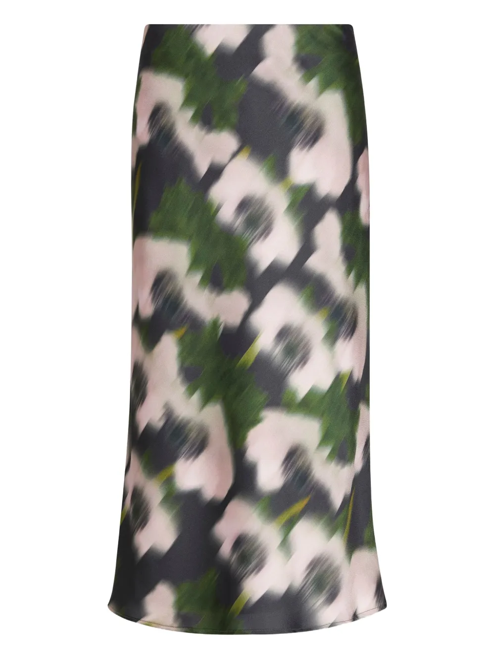 Calvin Klein floral-print midi skirt | Brown | Image 1