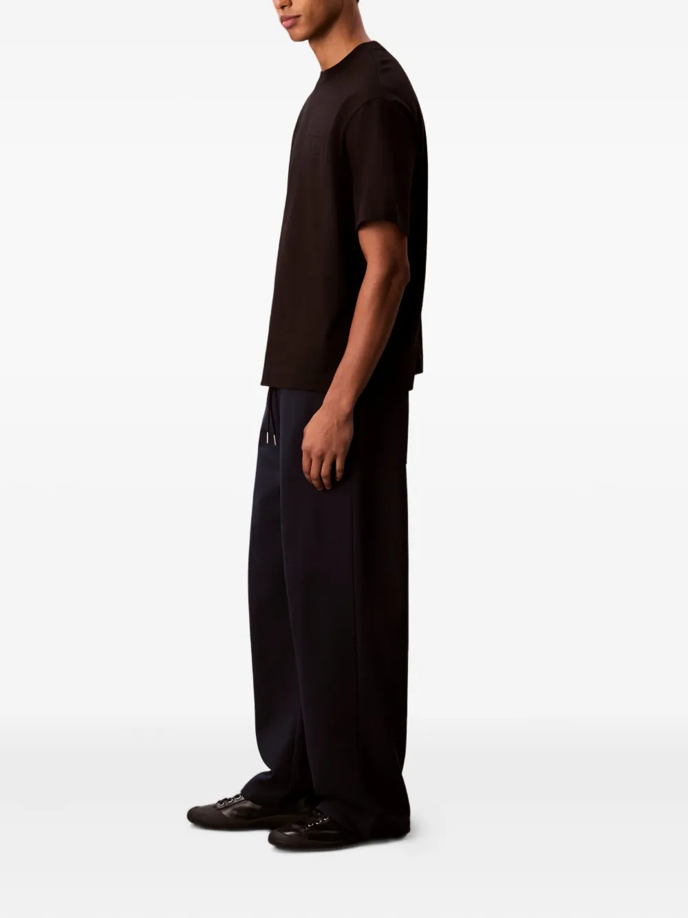 Calvin Klein Drawstring Trousers In Blue
