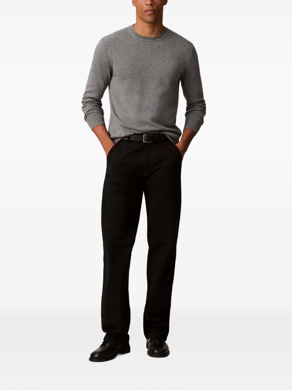 Calvin Klein logo-detail sweater - Grijs