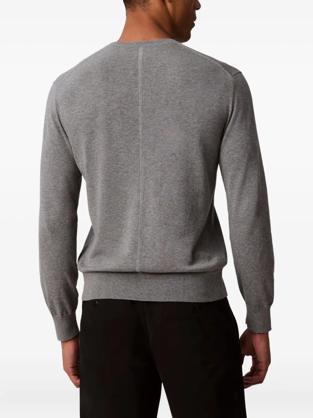 Calvin Klein Trui met logodetail Grijs