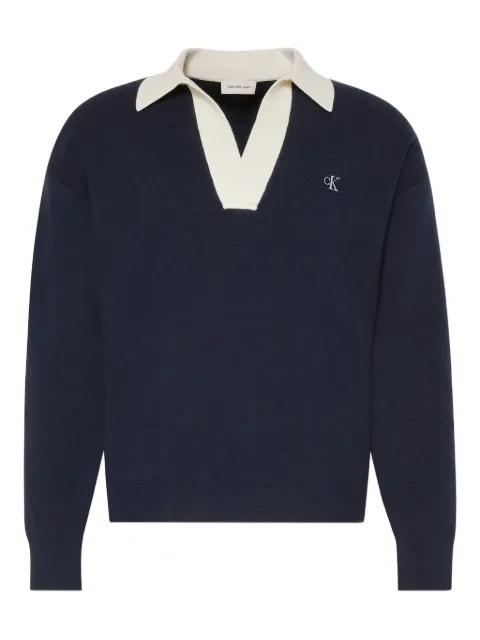 Calvin Klein Jeans embroidered-logo sweater
