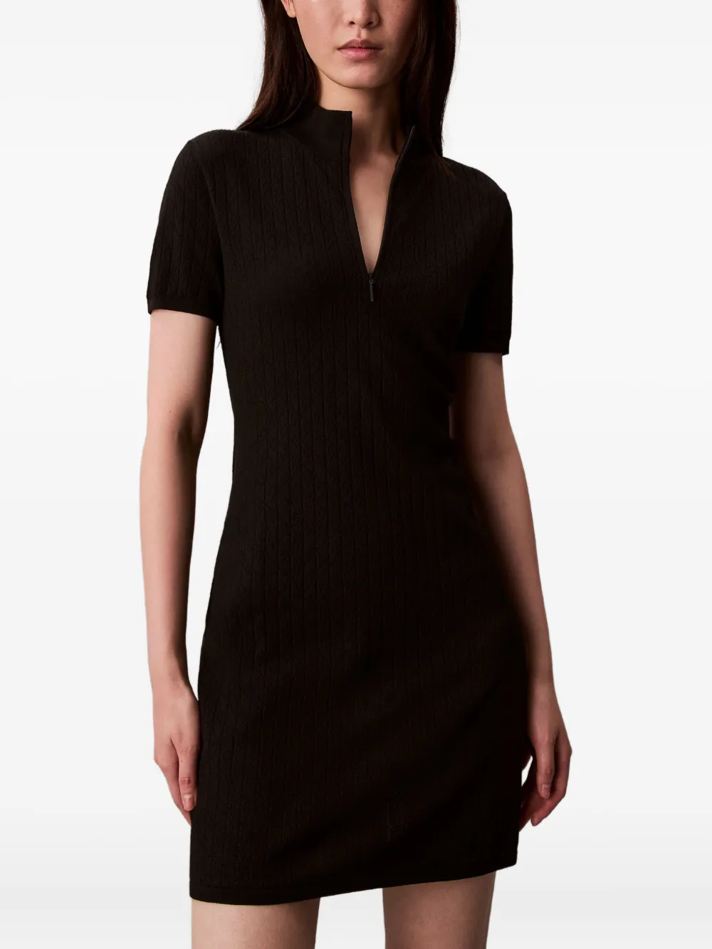 Calvin Klein Jeans Jurk met rits Zwart