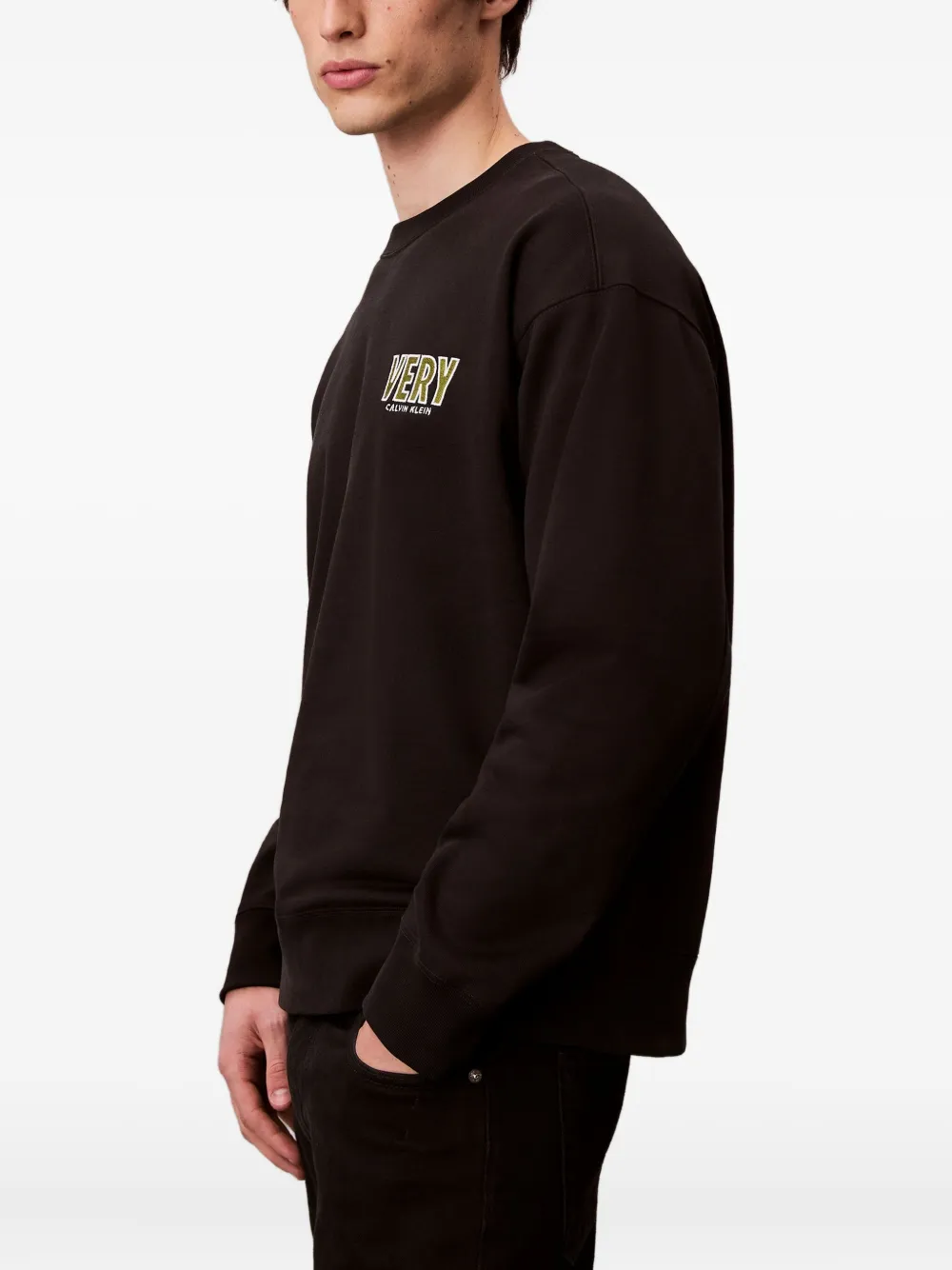 Calvin Klein Jeans Est.1978 Logo Sweatshirt In Black