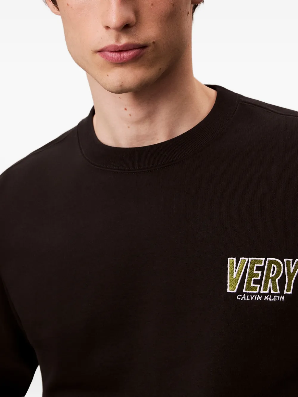 Calvin Klein Jeans Est.1978 Logo Sweatshirt In Black