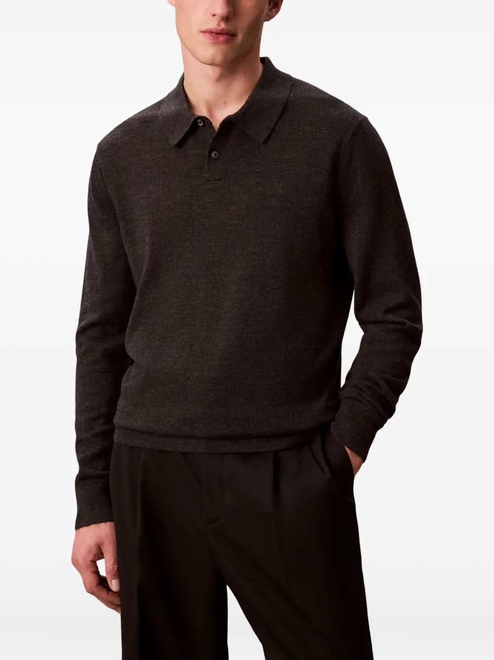 Calvin Klein Trui met polokraag Grijs