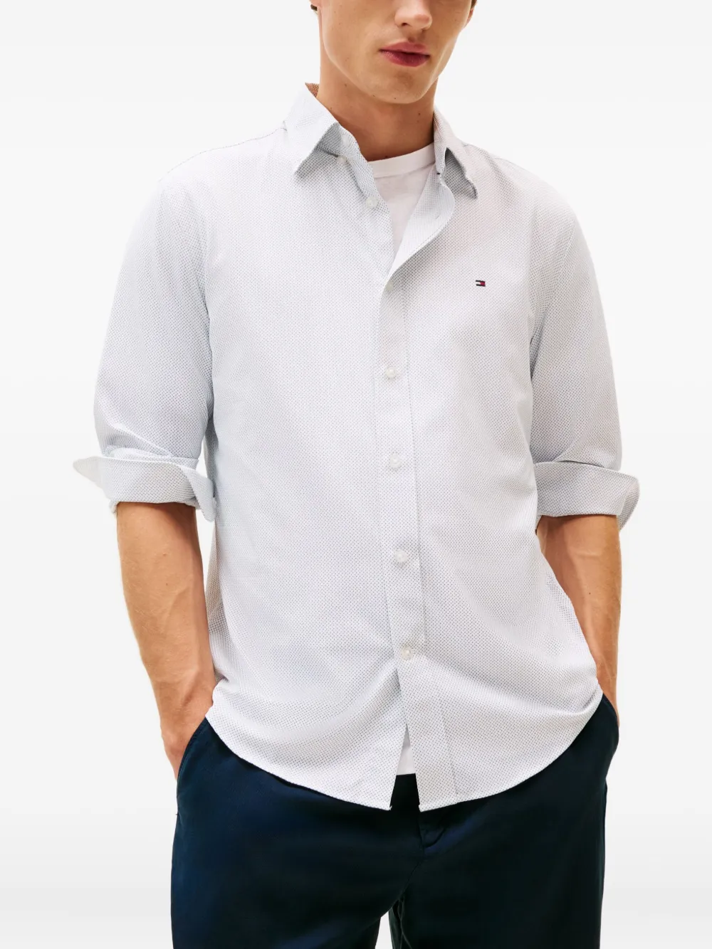 Tommy Hilfiger Long-sleeved Shirt In White