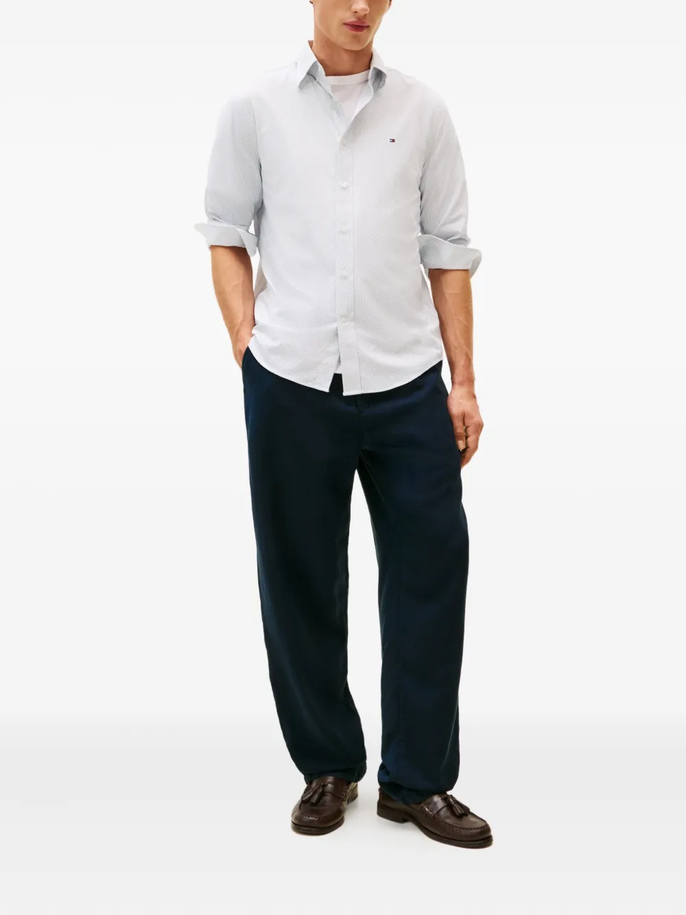 Tommy Hilfiger Overhemd met lange mouwen - Wit