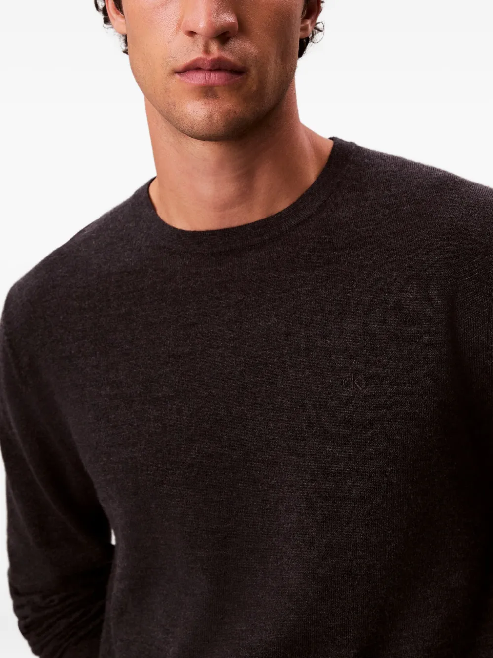 Calvin Klein Fine-knit Jumper In Black