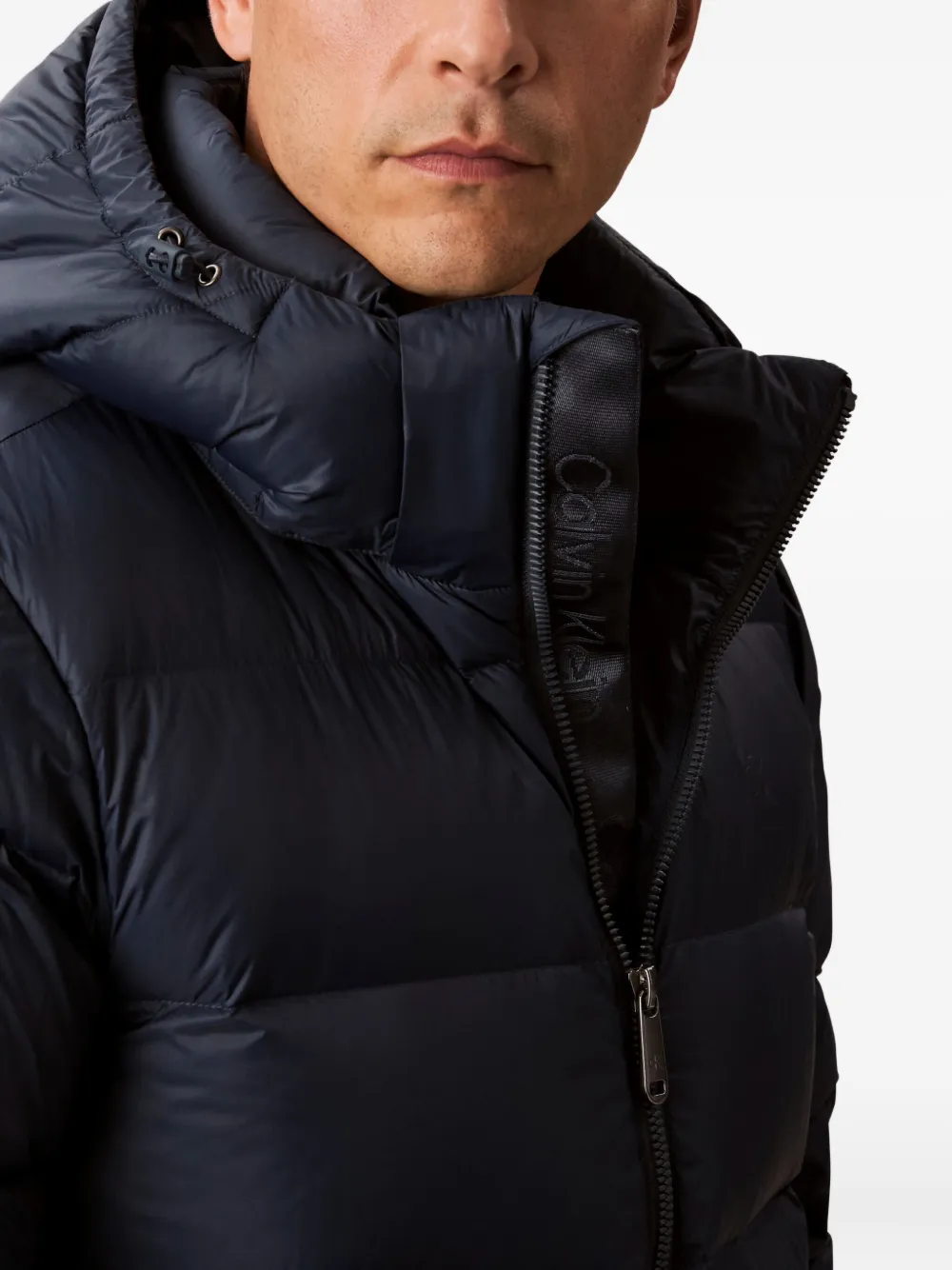 Calvin Klein Jeans Est.1978 Hooded Zip Jacket In Black